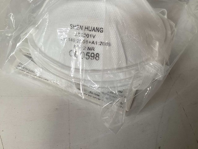 Palletdeal stofmasker met ventiel, 3 pack (432x) - afbeelding 2 van  3