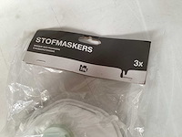 Palletdeal stofmasker met ventiel, 3 pack (432x) - afbeelding 3 van  3