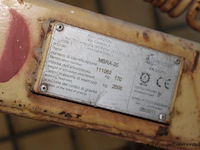 Pallethijshaak boscaro mbra-20, cap 2t - afbeelding 2 van  2