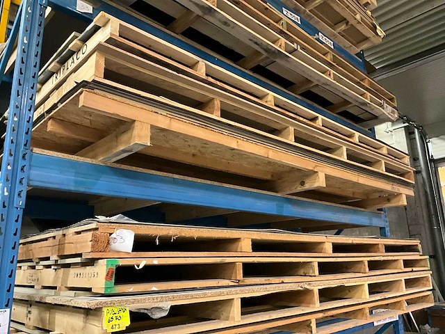 Palletstelling met inhoud plaatmateriaal - afbeelding 3 van  3