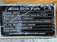 Palletvorken 1.5m - nieuw - side shift/vorkenversteller - afbeelding 6 van  14