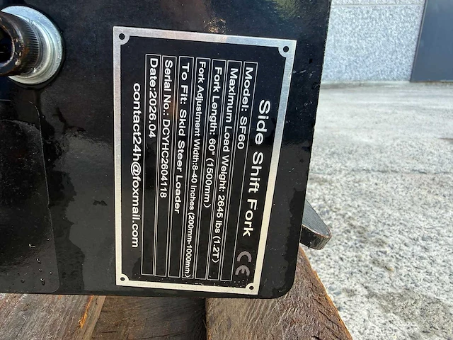 Palletvorken 1.5m - nieuw - side shift/vorkenversteller - afbeelding 6 van  14