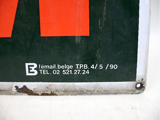 Palm emaille bord - afbeelding 4 van  5