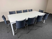Pami vergadertafel + 10 x casala lynx vergaderstoelen - vergaderset - afbeelding 2 van  5