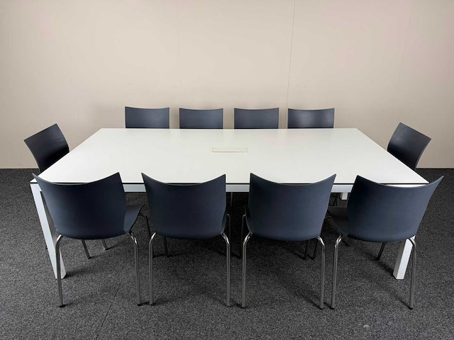 Pami vergadertafel + 10 x casala lynx vergaderstoelen - vergaderset - afbeelding 3 van  5