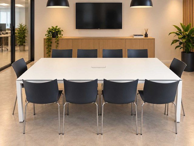 Pami vergadertafel + 10 x casala lynx vergaderstoelen - vergaderset - afbeelding 1 van  6