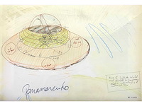 Panamarenko - bing ii - offset - ingelijst - afbeelding 2 van  2
