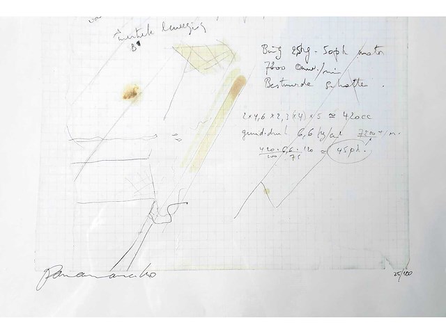 Panamarenko - de kip - litho 4 (bing) - offset - afbeelding 4 van  4