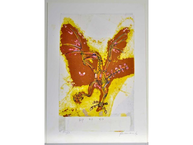 Panamarenko - de kip - zeefdruk - afbeelding 3 van  10