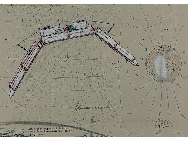 Panamarenko - een magnetisch ruimteschip - afbeelding 2 van  2