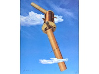 Panamarenko - flying tiger - kleurendruk met diepdruk