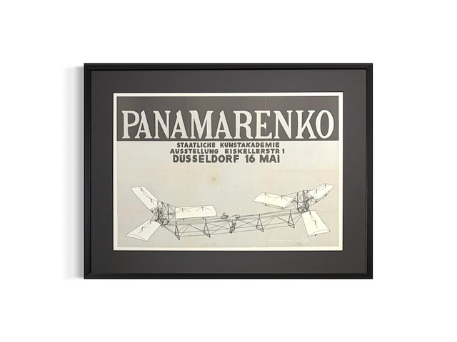 Panamarenko - gesigneerde affiche 'das flugzeug' - afbeelding 1 van  2