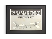 Panamarenko - gesigneerde affiche 'das flugzeug'