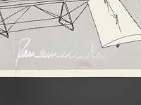 Panamarenko - gesigneerde affiche 'das flugzeug' - afbeelding 2 van  2