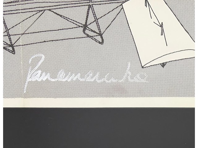 Panamarenko - gesigneerde affiche 'das flugzeug' - afbeelding 2 van  2