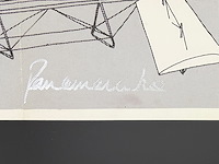 Panamarenko - gesigneerde affiche 'das flugzeug' - afbeelding 2 van  2