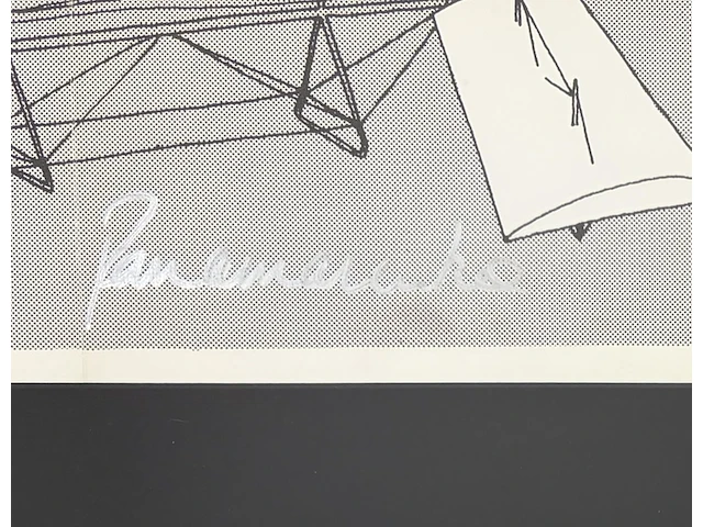 Panamarenko - gesigneerde affiche 'das flugzeug' - afbeelding 2 van  2