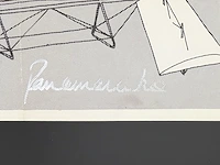 Panamarenko - gesigneerde affiche 'das flugzeug' - afbeelding 2 van  2