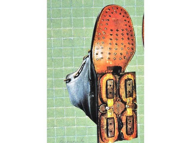 Panamarenko - magnetische schoenen - kleurendruk met diepdruk - afbeelding 5 van  7