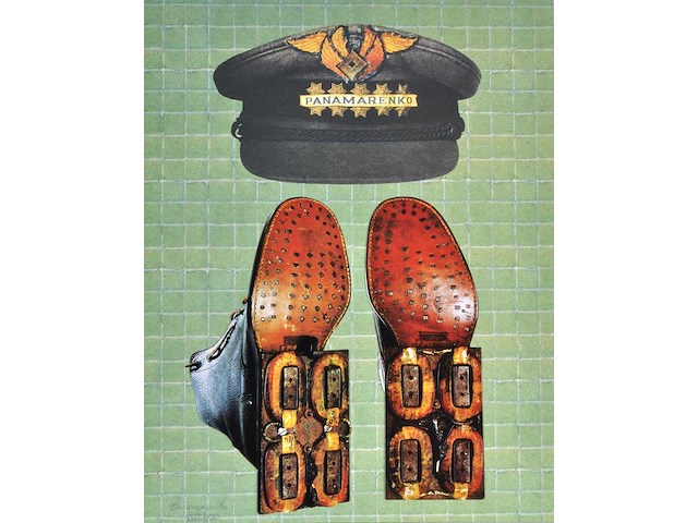 Panamarenko - magnetische schoenen - kleurendruk met diepdruk - afbeelding 1 van  7
