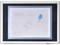 Panamarenko - propan propuls (raketvliegtuig) - zeefdruk - afbeelding 2 van  6