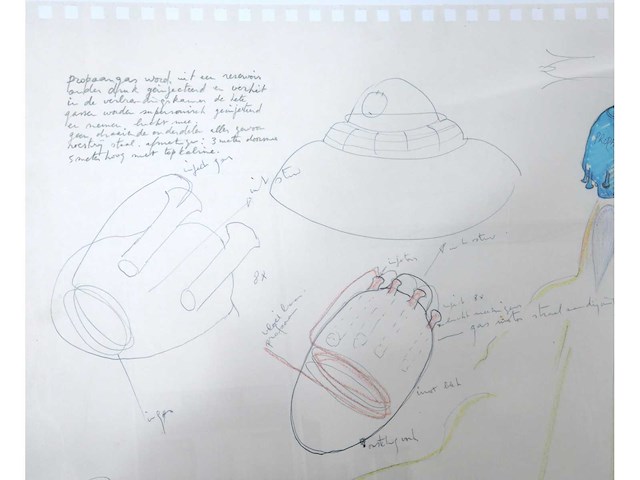 Panamarenko - propan propuls (raketvliegtuig) - zeefdruk - afbeelding 6 van  6