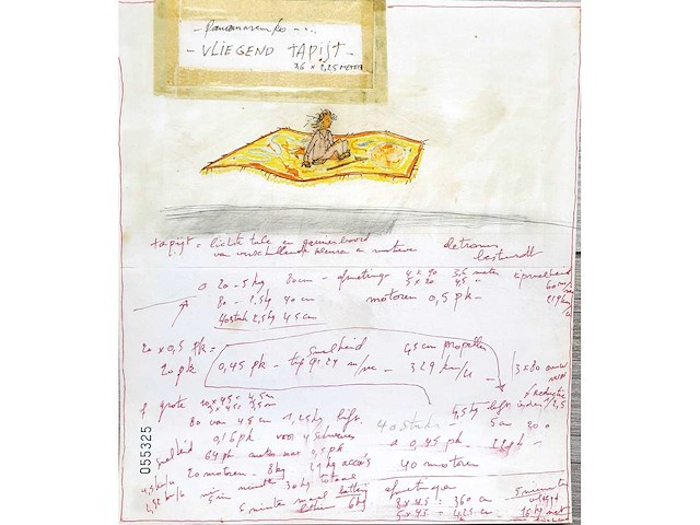 Panamarenko - vliegend tapijt - offset - afbeelding 2 van  2