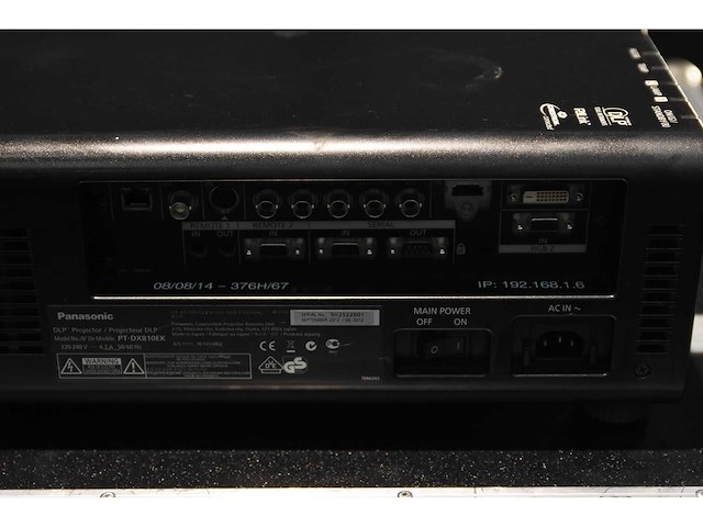 Panasonic - pt dx810e - incl flightcase - afbeelding 4 van  4