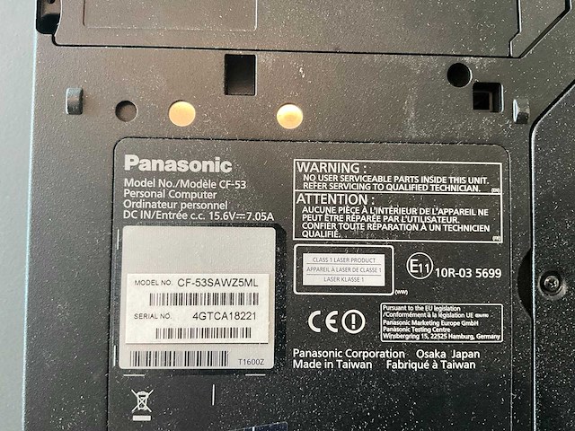 Panasonic cf-53 laptop toughbook - afbeelding 8 van  11