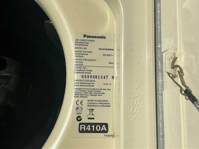 Panasonic gs-e15db4ew binnen unit (3x) - afbeelding 7 van  7