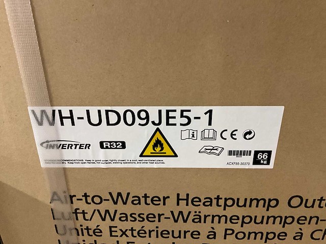 Panasonic warmtepomp binnen/buitenunit - afbeelding 2 van  6