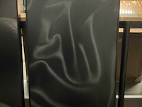 Paneelschilderij black satin