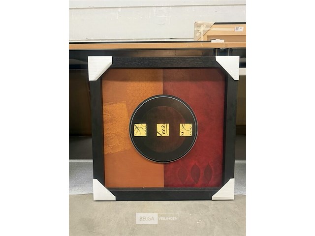 Paneelschilderij cirkel met blokjes - afbeelding 1 van  1