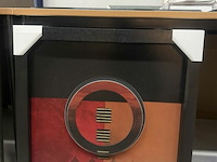 Paneelschilderij cirkel met blokjes - afbeelding 1 van  1