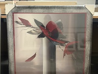 Paneelschilderij en rouge et gris i - afbeelding 1 van  1