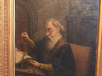 Paneelschilderij goudwegen met goudlook kader - afbeelding 2 van  4