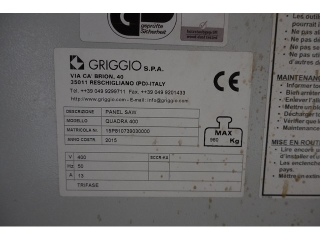Paneelzaag griggio - afbeelding 15 van  16
