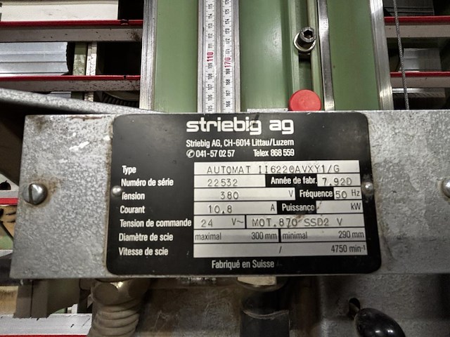 Paneelzaagmachine striebig automat ii6220avxy/g - afbeelding 4 van  9