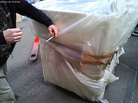 Panoramische bank - beige terry stof - afbeelding 9 van  12