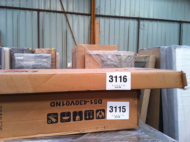 Panoramische bank - beige terry stof - afbeelding 10 van  12