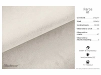 Panoramische hoekbank - beige donkergrijs fluweel - afbeelding 5 van  8