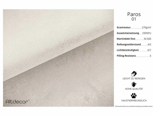 Panoramische hoekbank - beige fluweel - afbeelding 4 van  7