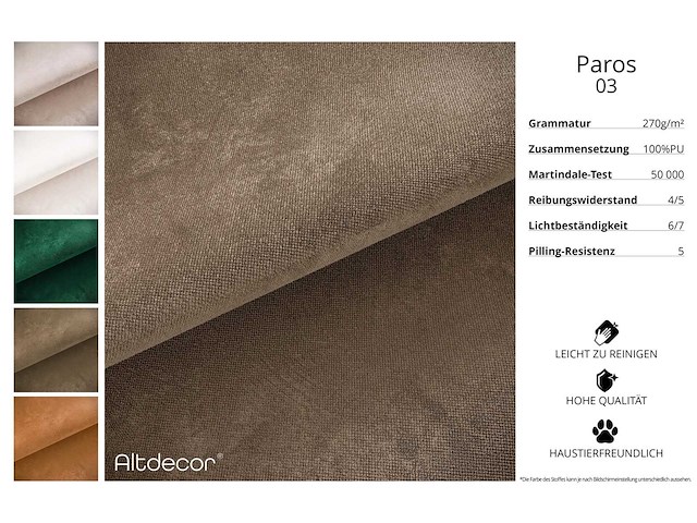 Panoramische hoekbank - bruin fluweel - afbeelding 7 van  11