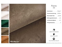 Panoramische hoekbank - bruin fluweel - afbeelding 7 van  11