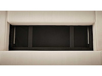 Panoramische hoekbank - cabriotisch - beige geribde stof - afbeelding 3 van  18