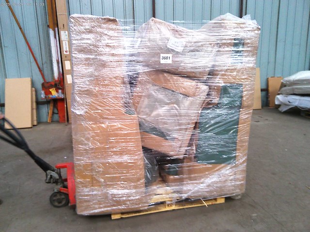 Panoramische hoekbank - groene touwstof - afbeelding 2 van  3