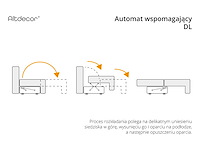 Panoramische/convertible bank - donkergrijze stof - afbeelding 10 van  10