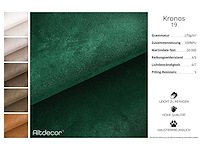 Panoramische/ombouwbare hoekbank - groen fluweel - afbeelding 4 van  11