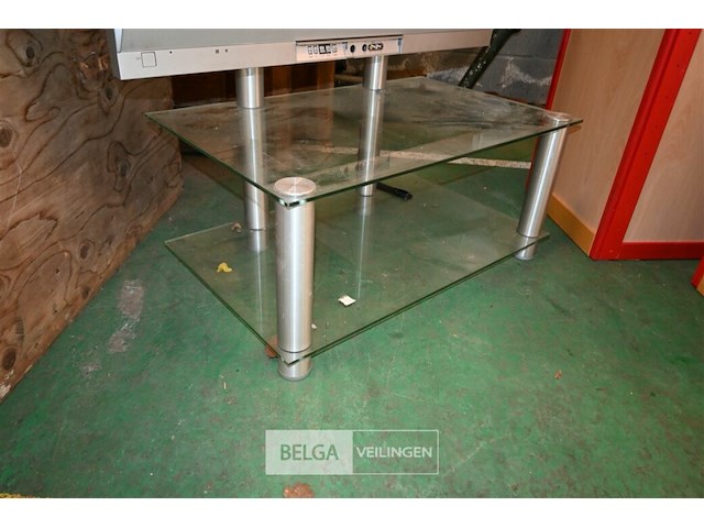 Pansonic tv-toestel + glazen tafel - afbeelding 3 van  6