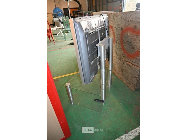 Pansonic tv-toestel + glazen tafel - afbeelding 4 van  6